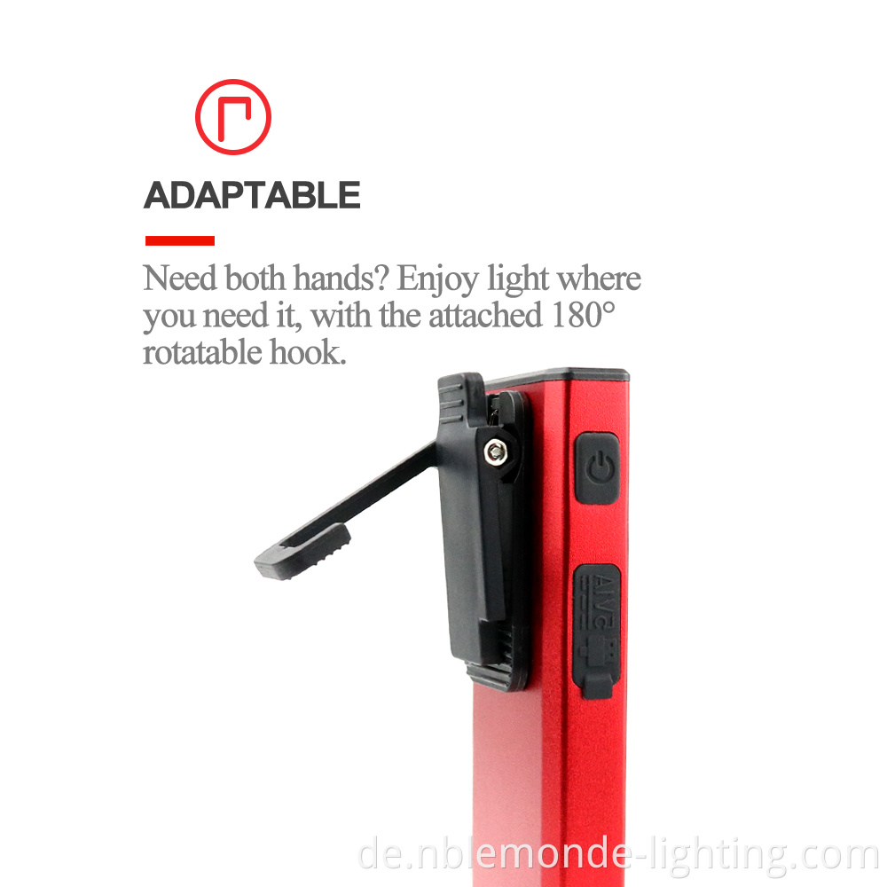 Magnetic Rechargeable LED Work Light for Pockets